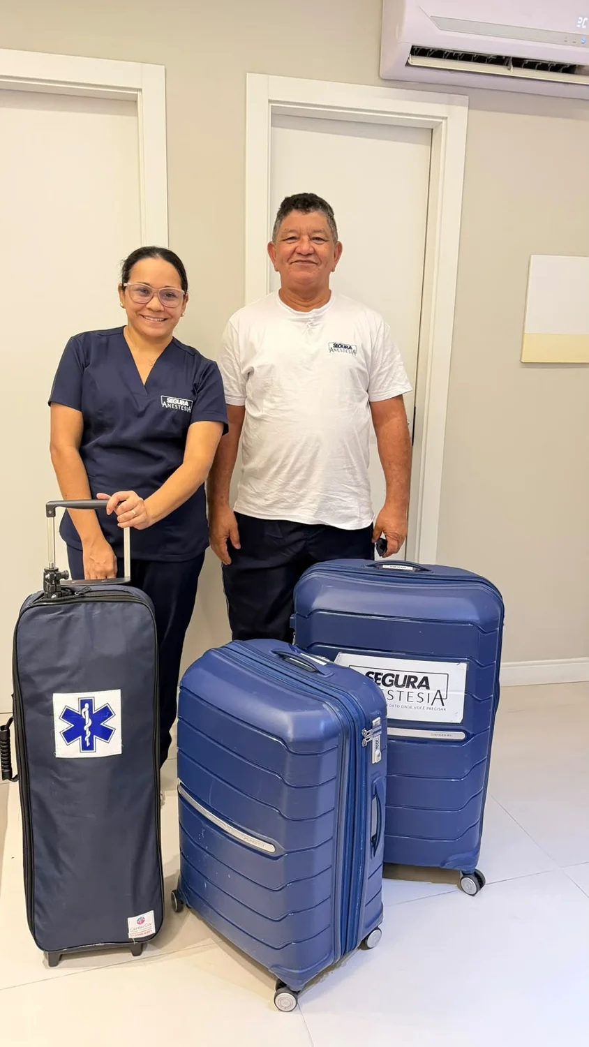 Equipe e equipamentos próprios da Segura Anestesia